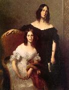 Louis-Edouard Dubufe Portrait of Two Sisters China oil painting reproduction